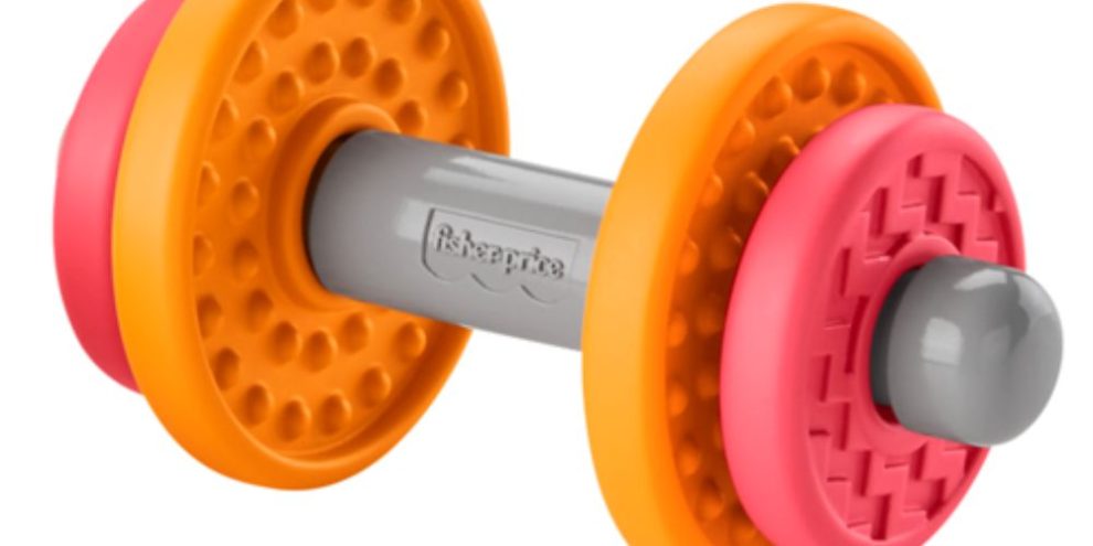 Dumbbell toy from Fisher-Price Baby Biceps Gift Set recalled due to choking hazard