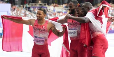 Canadian men's 4x100 team wins Olympic gold