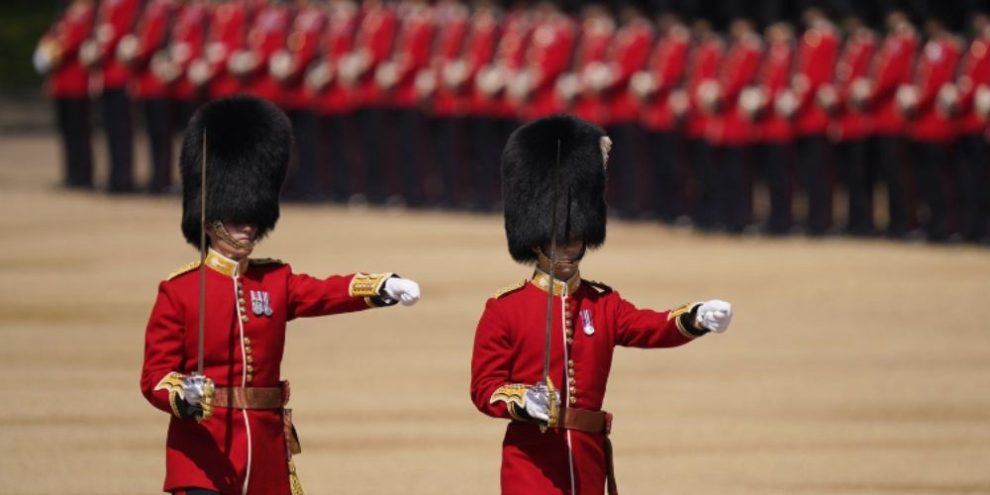 Buckingham Palace guard's distinctive bearskin caps under fire by animal rights group