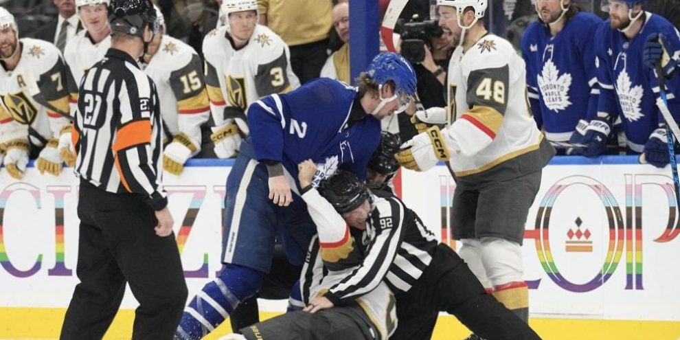 Maple Leafs defeat Vegas Golden Knights but lose Matthew Knies in the process