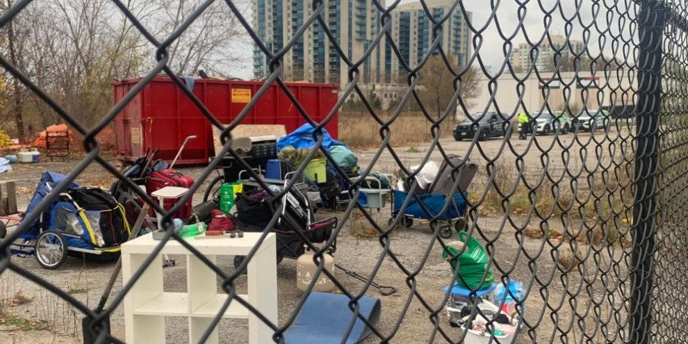 Homeless encampment being cleared in Barrie at request of property owner