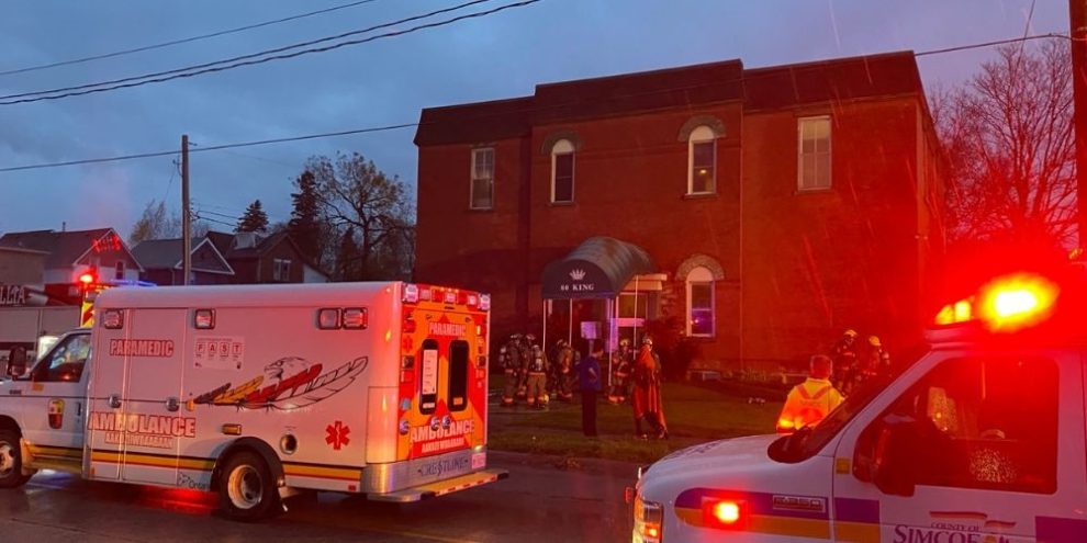 Orillia, apartment fire