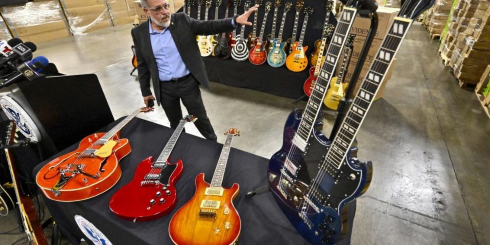 More than 3,000 fake Gibson guitars seized at Los Angeles port