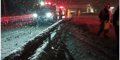 Hwy 11, transport trucks