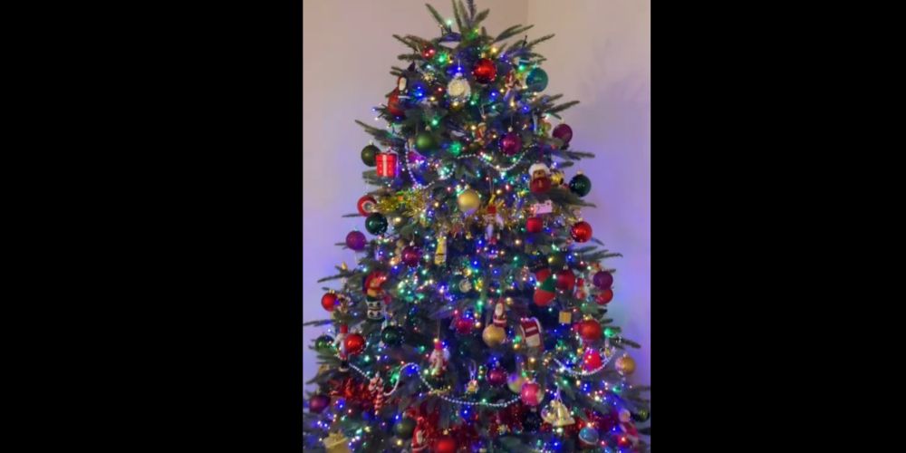 Lights,tinsel, tacky and fun: 90s era Christmas trees are making a