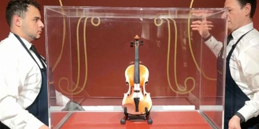 A 1714 Stradivarius violin up for auction could become most expensive music instrument ever sold