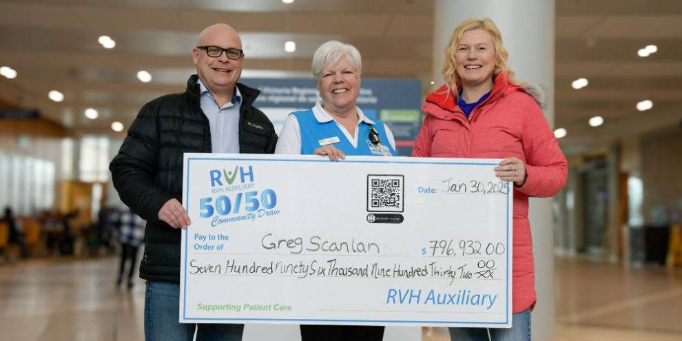 RVH Auxiliary 50/50 winner