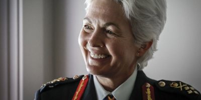 Chief of Defence Staff General Jennie Carignan smiles