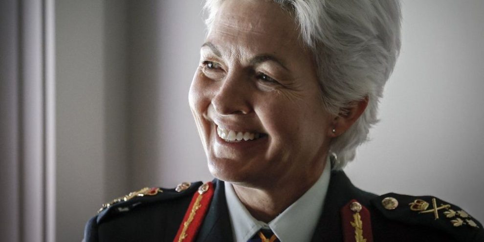 Chief of Defence Staff General Jennie Carignan smiles