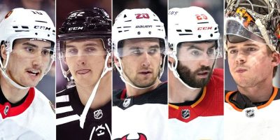 Alex Formenton, Cal Foote, Michael McLeod, Dillon Dube, Carter Hart