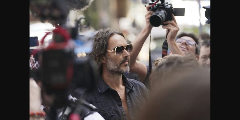 Russell Brand via AP by Alberto Pezzali