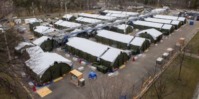 A field hospital