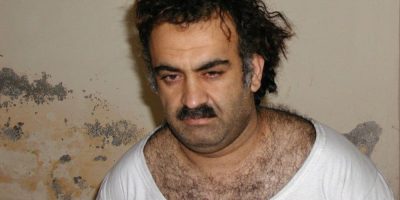 Khalid Sheikh Mohammed, the alleged Sept. 11 mastermind, is seen shortly after his capture during a raid in Pakistan, March 1, 2003