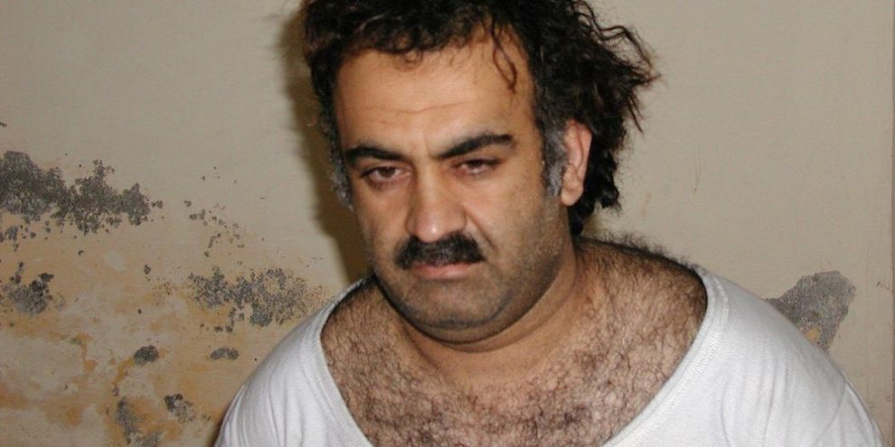 Khalid Sheikh Mohammed, the alleged Sept. 11 mastermind, is seen shortly after his capture during a raid in Pakistan, March 1, 2003