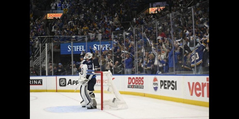 Winnipeg Jets goalie Connor Hellebuyck