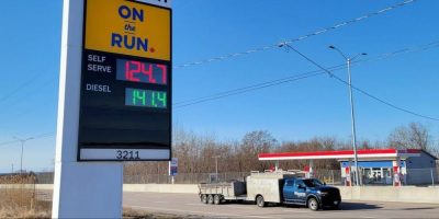 Gas station exterior