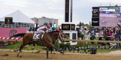 Finish at 150th Preakness Stakes