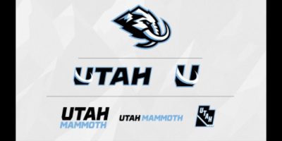 Utah Mammoth team logos and branding.