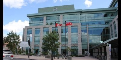 Front of the Ontario Ministry of Natural Resources building.