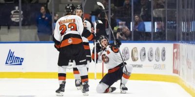 Hunter St. Martin goal celebration