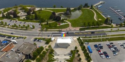 Barrie - rainbow crosswalk - Sophia Creek project