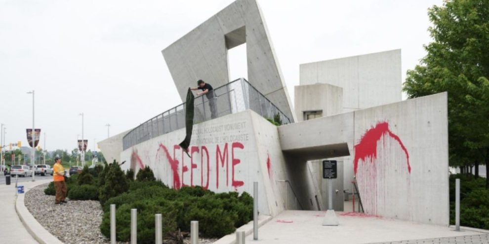 CP - National Holocaust Monument - vandalism