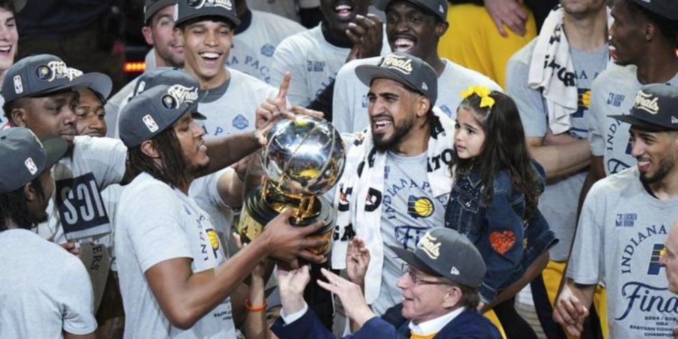 Indiana Pacers 2025 Eastern Conference championship celebration