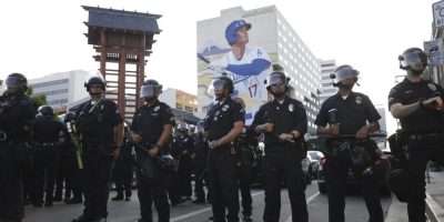 LAPD officers in tactical gear