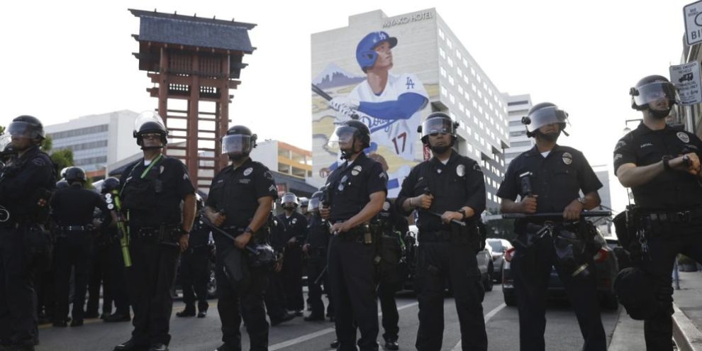 LAPD officers in tactical gear