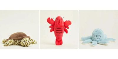 plush animal toys that can be popped in the freezer to provide cooling comfort.
