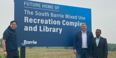 Barrie - recreation complex and library