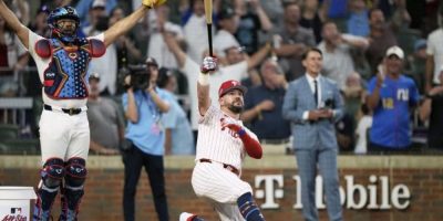 Kyle Schwarber's 3 homers in All-Star Game's first tiebreaking swing-off lift NL over AL