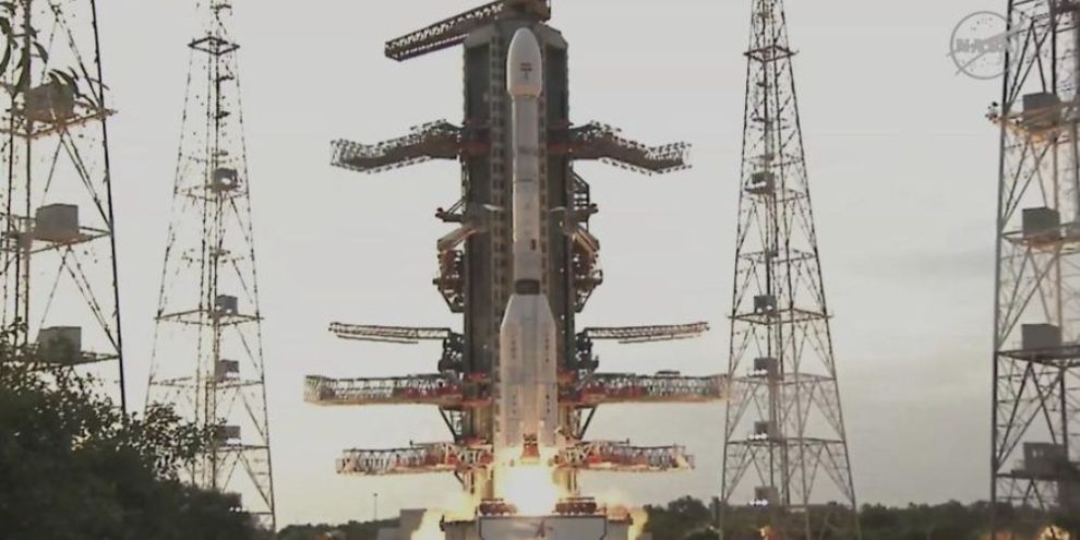 an Earth-mapping satellite, the first collaborative mission between NASA and the Indian Space Research Organization, launching from India