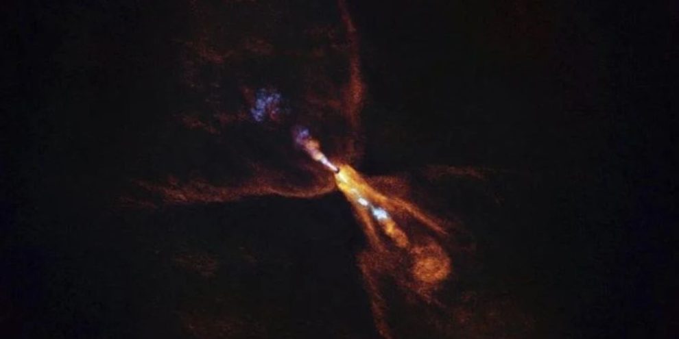 HOPS-315, a baby star where astronomers have observed evidence for the earliest stages of planet formation.