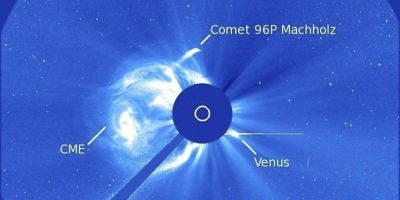 This image provided by NASA shows comet 96P Machholz which orbits the Sun about every 6 years, and is suspected to cause the Southern Delta Aquariids meteor showers.