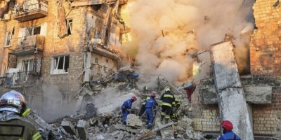 At least 17 killed in major Russian attack that included rare strikes on centre of Ukrainian capital