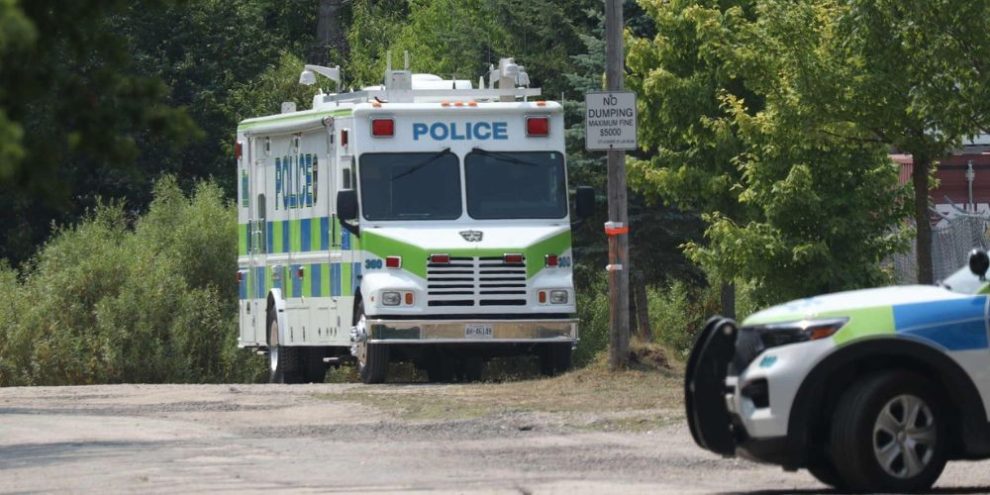 Barrie police - encampment investigation