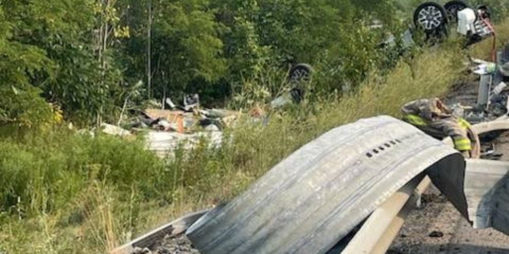 OPP - Hwy 400 crash - truck - camper