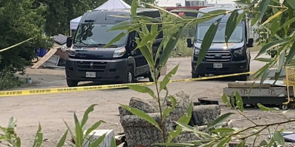 Barrie police - homeless encampment investigation