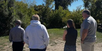 Premier visits homeless encampment in Barrie, no word on what commitments, if any, the mayor got from Ford