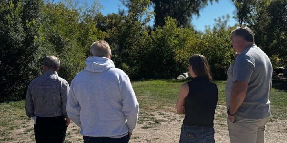 Premier visits homeless encampment in Barrie, no word on what commitments, if any, the mayor got from Ford