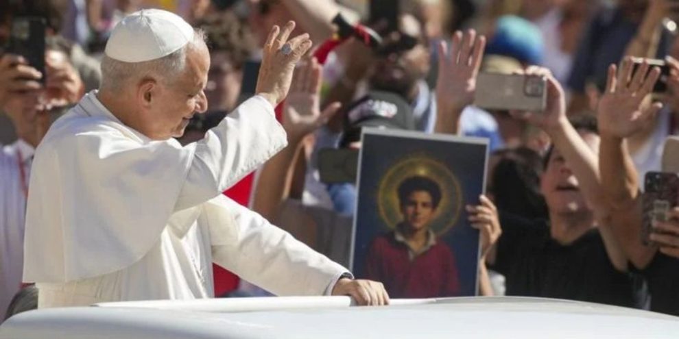 AP - Pope canonizing Carlo Acutis