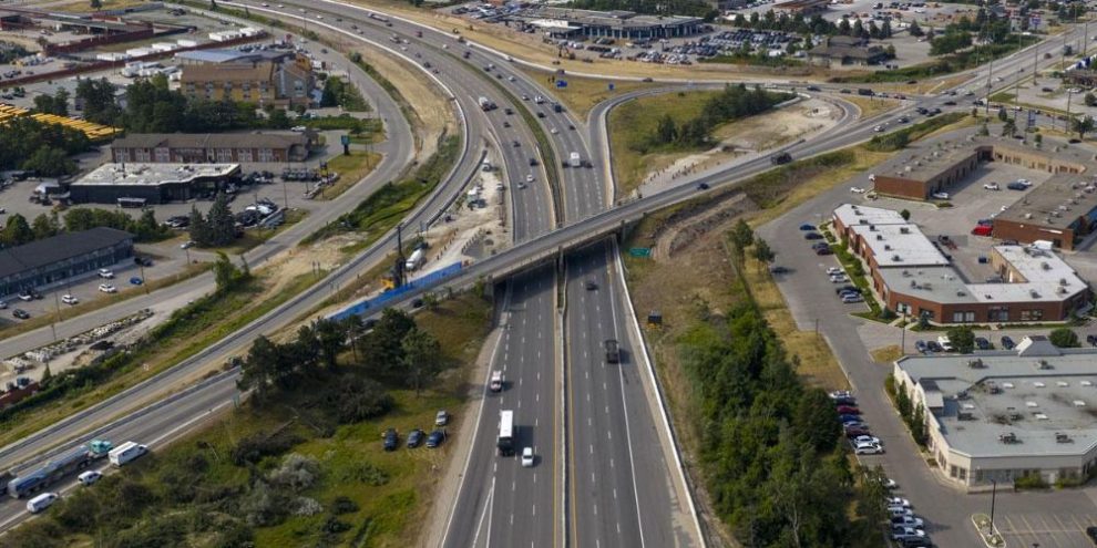 Barrie Dunlop Hwy 400 drone