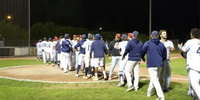 DQ - Baycats-Cardinals 2025 postseason handshake line