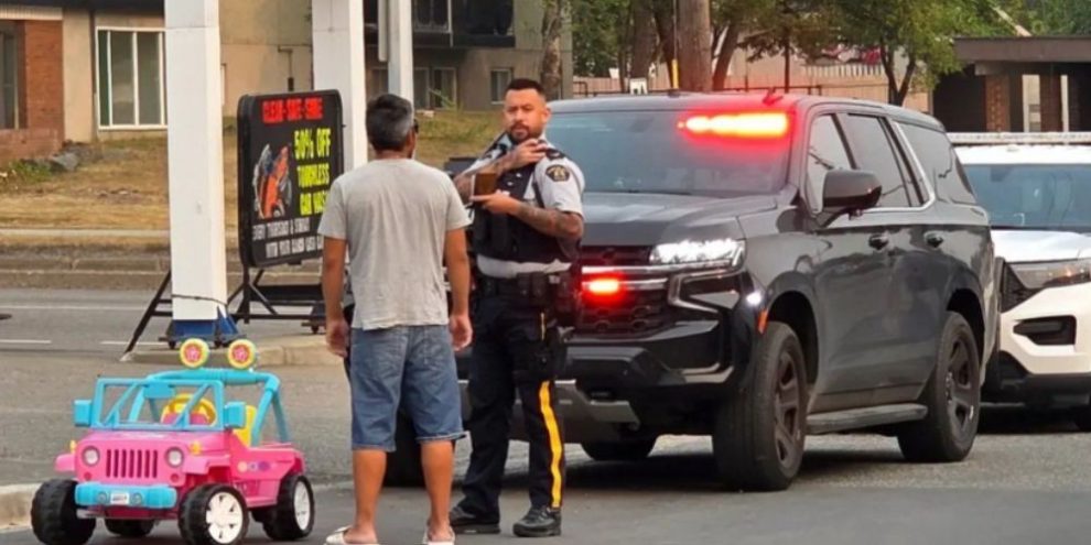 Man arrested for impaired driving of pink Barbie truck in Prince George, B.C.