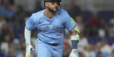 Blue Jays shortstop Bichette making progress, but still day to day with knee injury