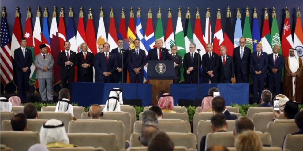 Trump urges leaders to put 'old feuds' aside as he calls for a new era of harmony in the Middle East