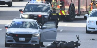 Collision snarls Hwy. 400 northbound traffic in Barrie