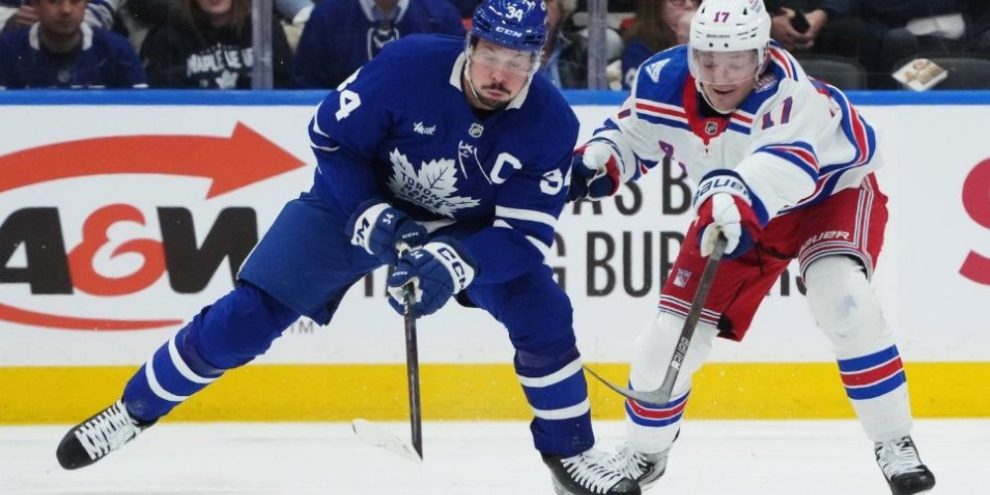 Auston Matthews scores in OT as Maple Leafs top Rangers 2-1