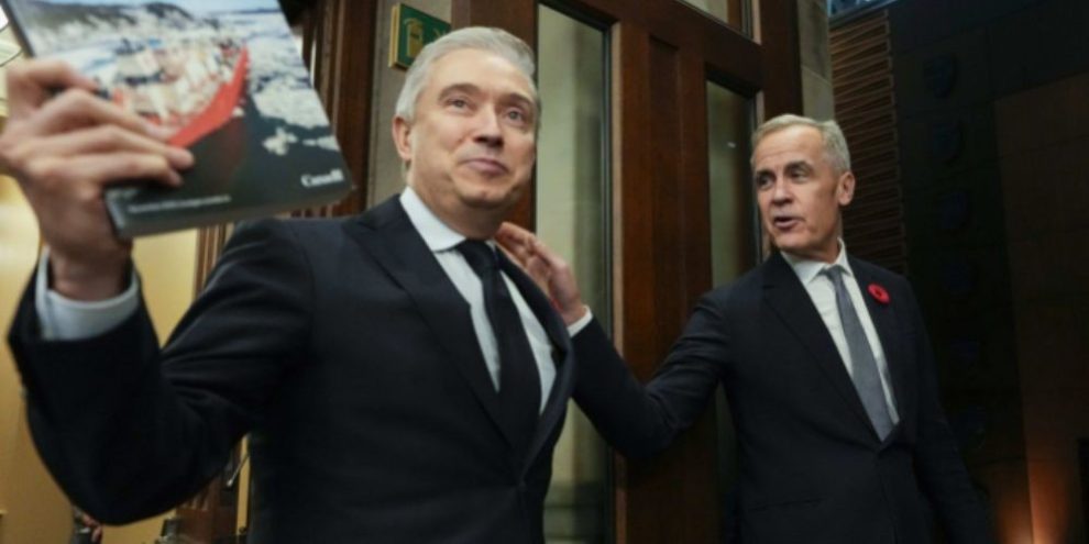 Carney says budget built for a 'crucial time' of global trade disruption